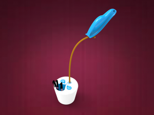 table lamp and pen stand Modelo 3D