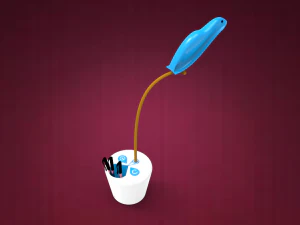 table lamp and pen stand 3D Model