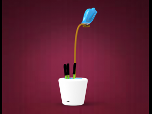 table lamp and pen stand Modelo 3D