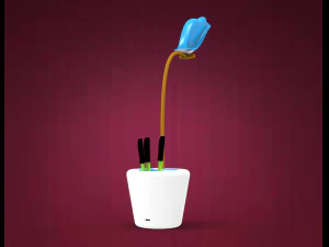 table lamp and pen stand 3D Model