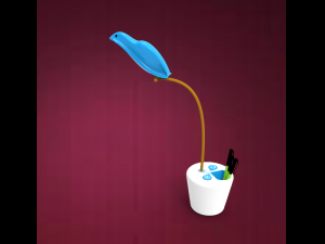 table lamp and pen stand Modelo 3D