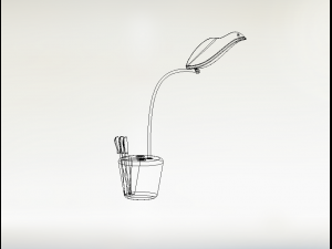 table lamp and pen stand Modelo 3D