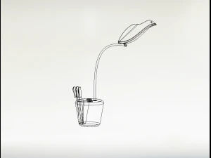 table lamp and pen stand 3D Model