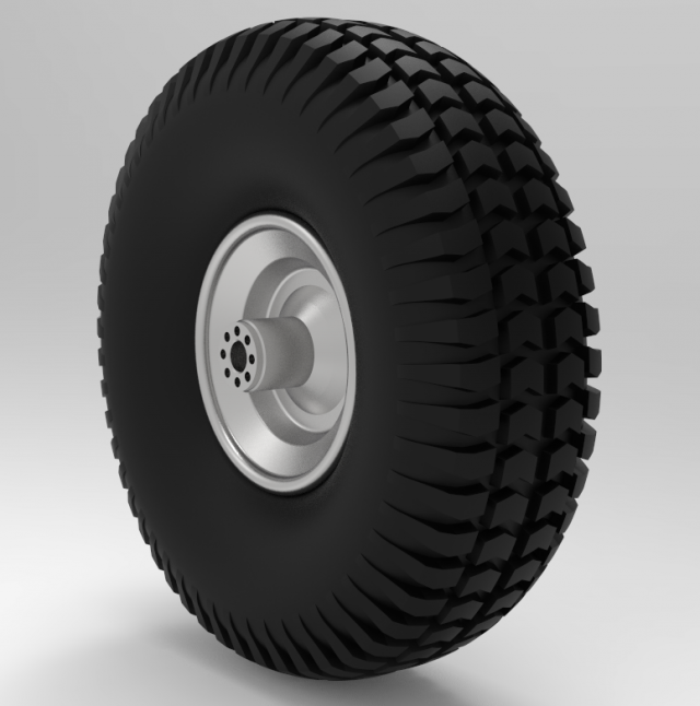 truck wheel 3D Model .c4d .max .obj .3ds .fbx .stl .blend 