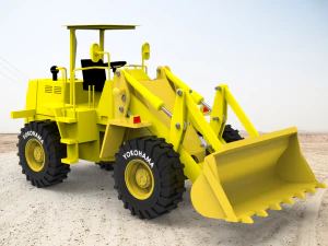 휠 로더 3D 모델