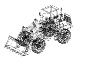 wheel loader 3D Model