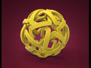 woven ball Model 3D