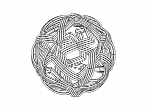 woven ball Model 3D