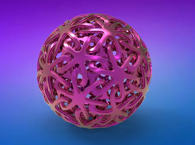 twisty ball Model 3D .c4d .max .obj .3ds .fbx .stl .blend 