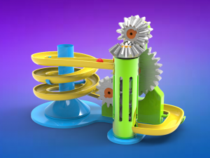 marble toy of gears Modelo 3D