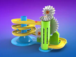 대리석 기어 장난감 3D 모델