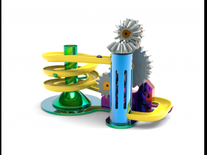 marble toy of gears Model 3D