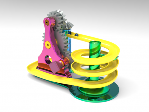 marble toy of gears Model 3D