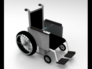remote controlled wheel chair 3D Model