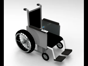 원격 조종 휠체어 3D 모델