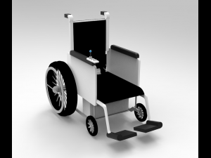 remote controlled wheel chair 3D Model