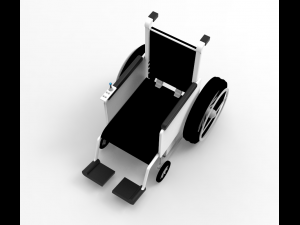 remote controlled wheel chair 3D Model