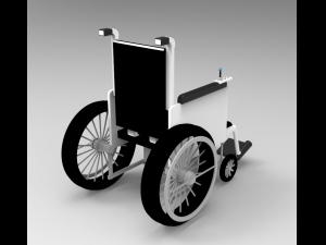 remote controlled wheel chair 3D Model