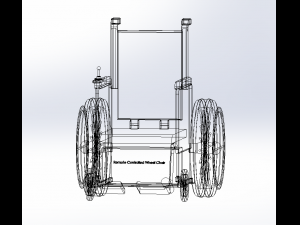 remote controlled wheel chair 3D Model
