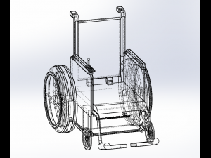 remote controlled wheel chair 3D Model
