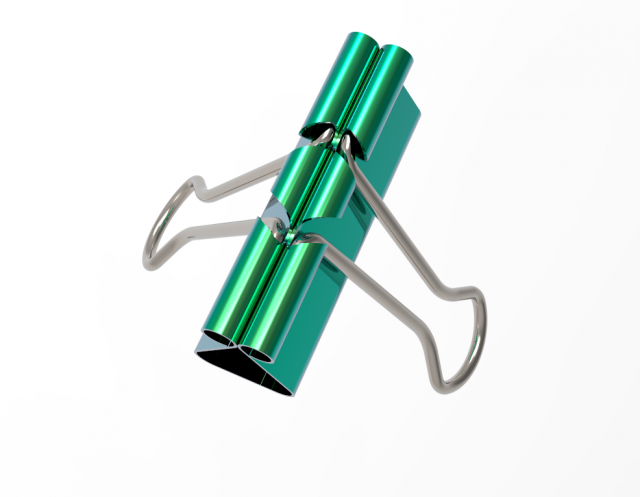 paper clip Model 3D .c4d .max .obj .3ds .fbx .stl .blend