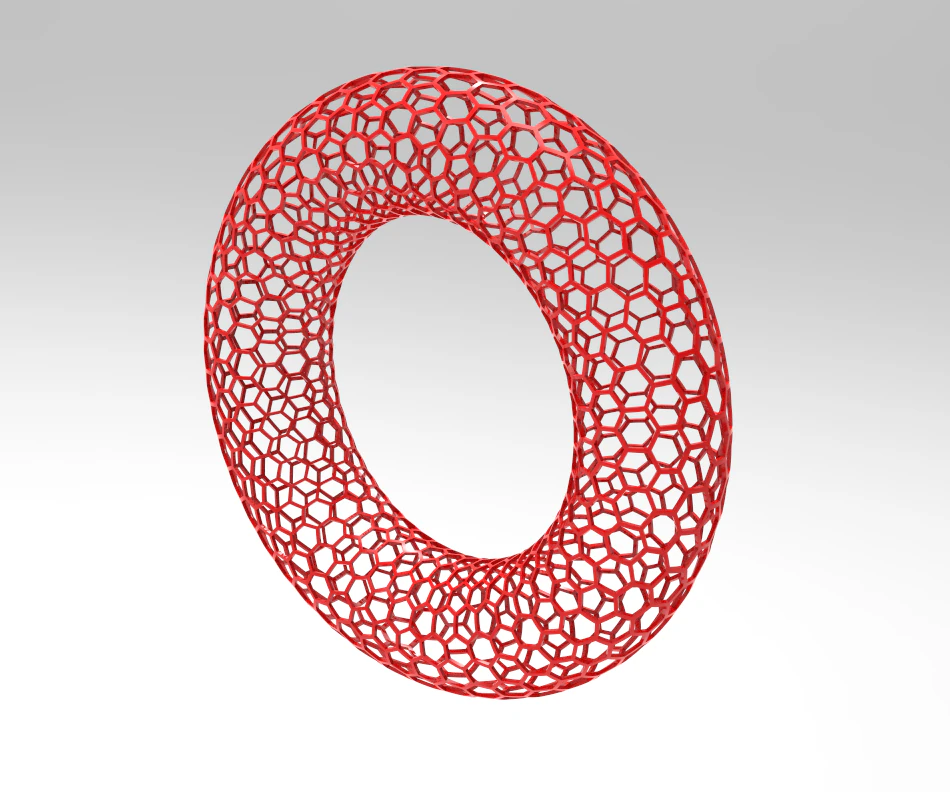 hexagonal mesh 3D Model .c4d .max .obj .3ds .fbx .stl .blend 