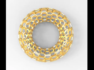 벌집무늬 토로이드 링 3D 모델