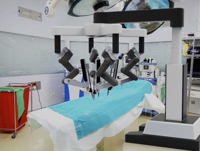 Da Vinci Robot Surgical robot Modèle 3D .c4d .max .obj .3ds .fbx .stl .blend 