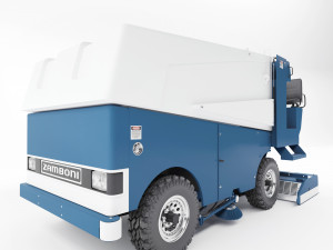 Zamboni ice filling and cleaning machine 3Dモデル