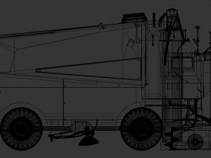 Zamboni ice filling and cleaning machine 3Dモデル