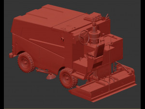 Zamboni ice filling and cleaning machine 3Dモデル