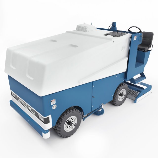 Zamboni ice filling and cleaning machine 3Dモデル .c4d .max .obj .3ds .fbx .stl .blend 