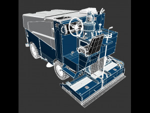 Zamboni ice filling and cleaning machine 3Dモデル
