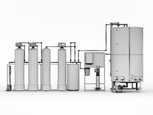 Water treatment system for pouring ice 3Dモデル