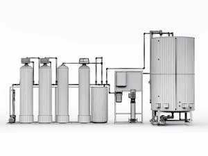 Water treatment system for pouring ice 3D Model