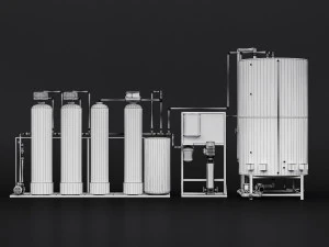 Water treatment system for pouring ice 3D Model
