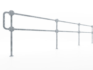pedestrian fence po-2 3D Model