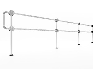 pedestrian fence po-2 3D Model