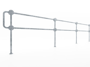 pedestrian fence po-2 3D Model