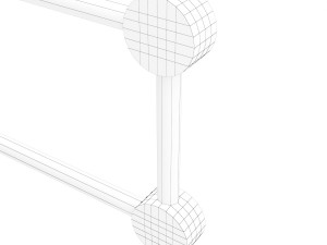 pedestrian fence po-2 3D Model