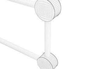 pedestrian fence po-2 3D Model