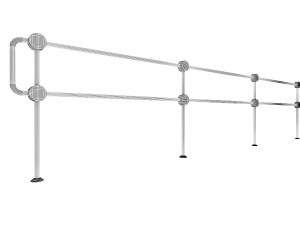 pedestrian fence po-2 3D Model