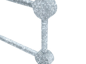 pedestrian fence po-2 3D Model