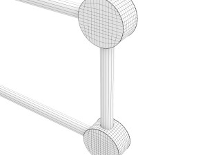 pedestrian fence po-2 3D Model
