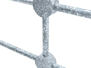 pedestrian fence po-2 3D Model