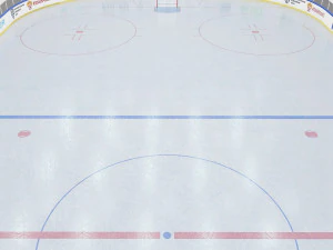 hockey rink 26x60 m 3D Model
