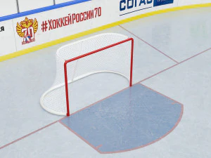 hockey rink 26x60 m 3D Model