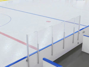 hockey rink 26x60 m 3D Model