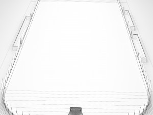 hockey rink 26x60 m Modello 3D