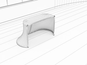 hockey rink 26x60 m Modello 3D